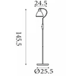 Searchlight Adjustable állólámpa fém, nikkel, E27, 60W - EU5026SN