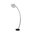 Searchlight Radiant állólámpa fém, szövet, fekete, fehér, E27, 60W - EU52853BK