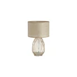 Searchlight Diane asztali lámpa üveg, rattan, pezsgő, barna, E27, 40W - EU54636CP