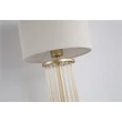 Searchlight Swizzle asztali lámpa fém, üveg, szövet, arany, pezsgő, fehér, E27, 40W - EU55623CP