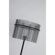 Searchlight Swizzle állólámpa fém, üveg, fekete, füstszín, E27, 60W - EU55626SM
