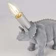 Searchlight TRICERATOPS asztali lámpa gyanta, szürke, E14 - EU60548