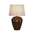 Searchlight ROSETTA asztali lámpa gyanta, szövet, bronz, fehér, E27 - EU61420BZ