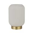 Searchlight Pearl asztali lámpa fém, üveg, sárgaréz, fehér, E27, 60W - EU61972SB