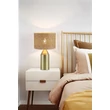 Searchlight Pheobe asztali lámpa fém, rattan, arany, barna, E27, 40W - EU89745GO