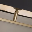 Searchlight Sleek asztali lámpa fém, szövet, bronz, fekete, E27, 60W - EU92102BK