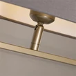 Searchlight Sleek asztali lámpa fém, szövet, bronz, szürke, E27, 60W - EU92102GY