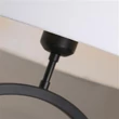 Searchlight Elegant asztali lámpa fém, szövet, fekete, fehér, E27, 60W - EU93101WH