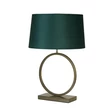 Searchlight Elegant asztali lámpa fém, szövet, bronz, zöld, E27, 60W - EU93102EM