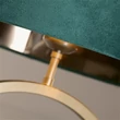Searchlight Elegant asztali lámpa fém, szövet, bronz, zöld, E27, 60W - EU93102EM
