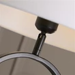 Searchlight Modish asztali lámpa fém, szövet, fekete, fehér, E27, 60W - EU94101WH