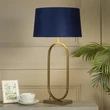 Searchlight Modish asztali lámpa fém, szövet, bronz, lila, E27, 60W - EU94102AZ