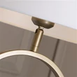 Searchlight Modish asztali lámpa fém, szövet, bronz, fehér, E27, 60W - EU94102WH