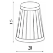 Searchlight búra szövet, szürke, B22, E14, E27 - SO701931