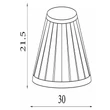 Searchlight búra szövet, szürke, B22, E14, E27 - SO701933