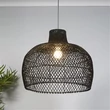 Searchlight búra rattan, fekete, E14, E27 - SO701958