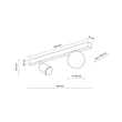 TK Lighting VOX mennyezet lámpa fém, üveg, fekete, fehér, GU10+G9 - TK-10000