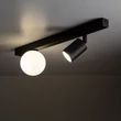 TK Lighting VOX mennyezet lámpa fém, üveg, fekete, fehér, GU10+G9 - TK-10000