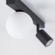 TK Lighting VOX mennyezet lámpa fém, üveg, fekete, fehér, GU10+G9 - TK-10000