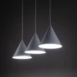 TK Lighting CONO függeszték fém, fehér, E27 - TK-10011