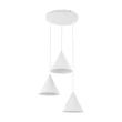 TK Lighting CONO függeszték fém, fehér, E27 - TK-10012