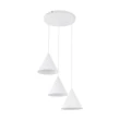 TK Lighting CONO függeszték fém, fehér, E27 - TK-10012