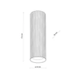 TK Lighting TUNE mennyezet lámpa fém, fekete, GU10 - TK-10024