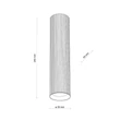 TK Lighting TUNE mennyezet lámpa fém, fekete, GU10 - TK-10026