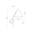 TK Lighting CONO fali lámpa fém, fekete, E27 - TK-10041