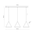 TK Lighting CONO függeszték fém, fekete, E27 - TK-10060