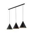 TK Lighting CONO függeszték fém, fekete, E27 - TK-10060