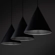 TK Lighting CONO függeszték fém, fekete, E27 - TK-10060