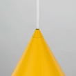 TK Lighting CONO függeszték fém, sárga, E27 - TK-10066