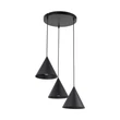 TK Lighting CONO függeszték fém, fekete, E27 - TK-10067