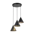 TK Lighting CONO függeszték fém, fekete, E27 - TK-10067