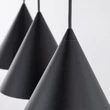 TK Lighting CONO függeszték fém, fekete, E27 - TK-10068
