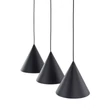 TK Lighting CONO függeszték fém, fekete, E27 - TK-10068