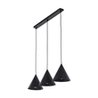 TK Lighting CONO függeszték fém, fekete, E27 - TK-10068