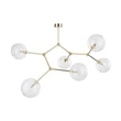 TK Lighting FAIRY mennyezet lámpa fém, üveg, arany, áttetsző, G9 - TK-10071