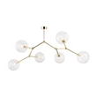 TK Lighting FAIRY mennyezet lámpa fém, üveg, arany, áttetsző, G9 - TK-10071
