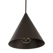 TK Lighting CONO függeszték fém, barna, E27 - TK-10073