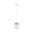 TK Lighting DUO függeszték fém, szövet, fehér, bézs, E27 - TK-10078