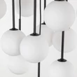 TK Lighting MARTIN függeszték fém, üveg, fekete, fehér, G9 - TK-10079