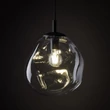 TK Lighting SOL függeszték fém, üveg, fekete, áttetsző, E27 - TK-10082