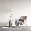 TK Lighting SOL függeszték fém, üveg, fekete, borostyán, E27 - TK-10083