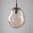 TK Lighting SOL függeszték fém, üveg, fekete, borostyán, E27 - TK-10083