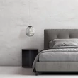 TK Lighting SOL függeszték fém, üveg, fekete, füstszín, E27 - TK-10084