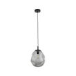 TK Lighting SOL függeszték fém, üveg, fekete, füstszín, E27 - TK-10084