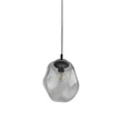 TK Lighting SOL függeszték fém, üveg, fekete, füstszín, E27 - TK-10084