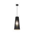 TK Lighting ZING függeszték fém, szövet, fekete, E27  - TK-10085